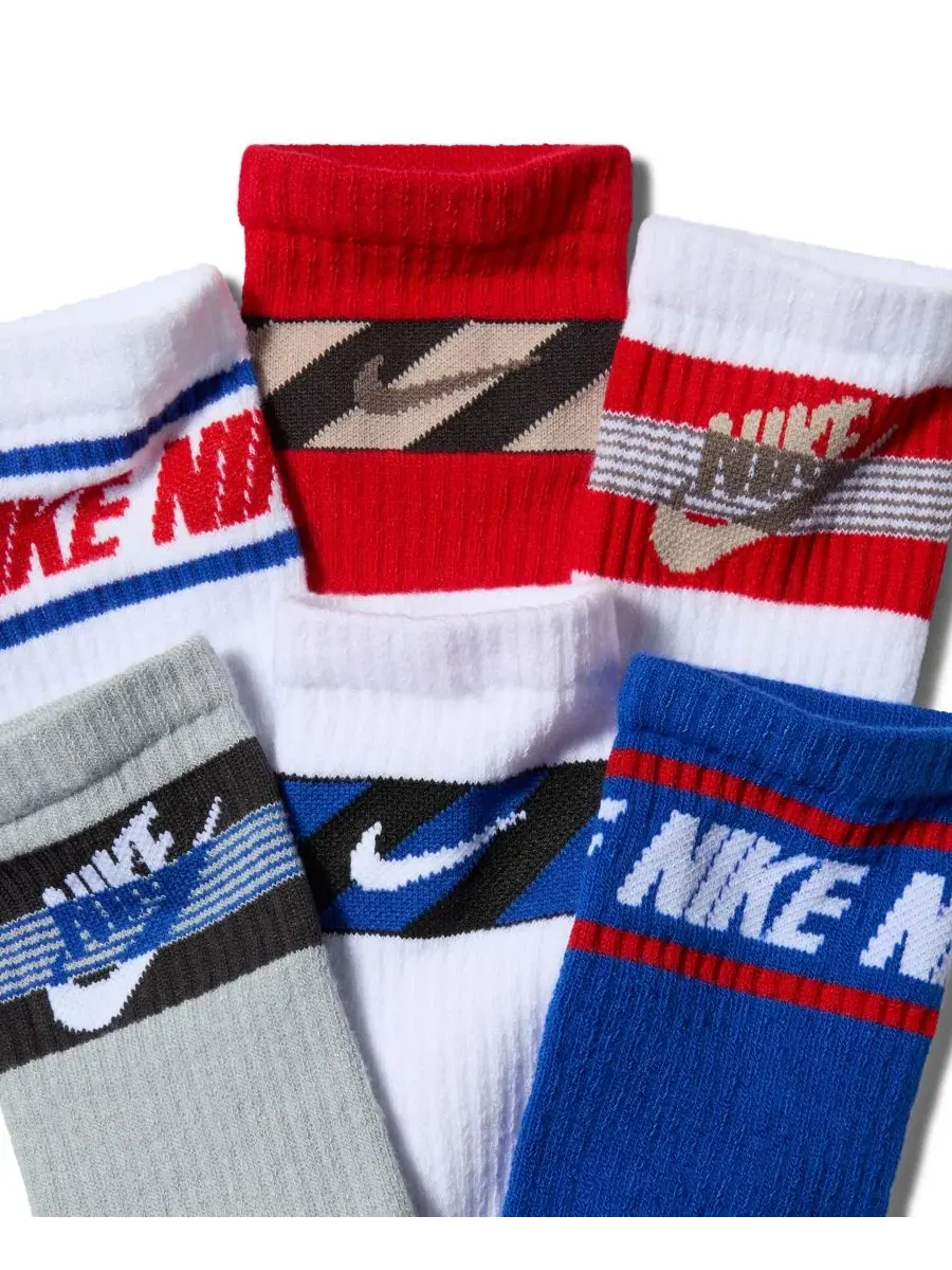 Носки повседневные с усиленной подошвой, комплект из 6 пар Nike — изображение 5 из 5, мульти