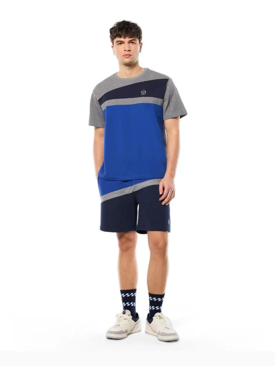 Футболка из хлопкового пике с цветовым блоком Affilato Fashion Sergio Tacchini, Deep Ultramarine — изображение 2 из 5