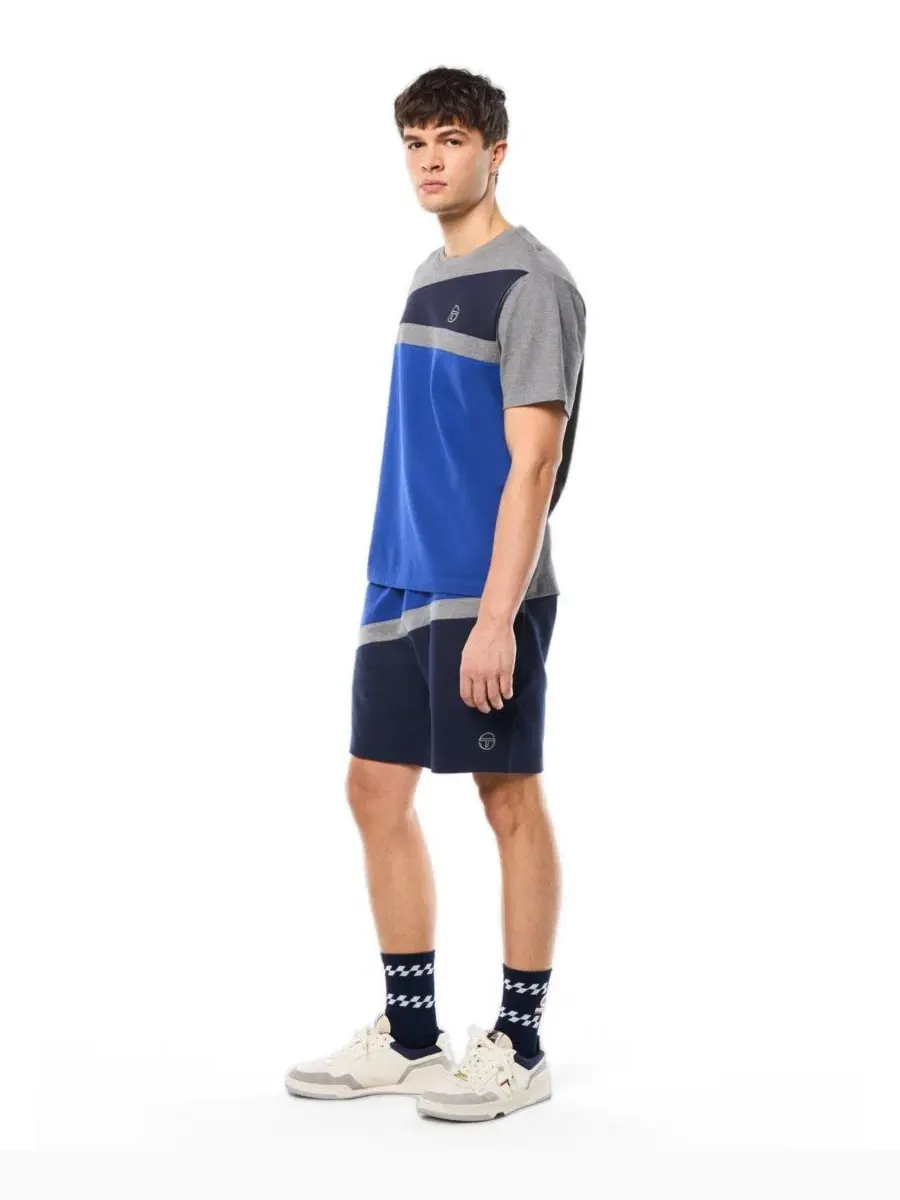 Футболка из хлопкового пике с цветовым блоком Affilato Fashion Sergio Tacchini, Deep Ultramarine — изображение 3 из 5