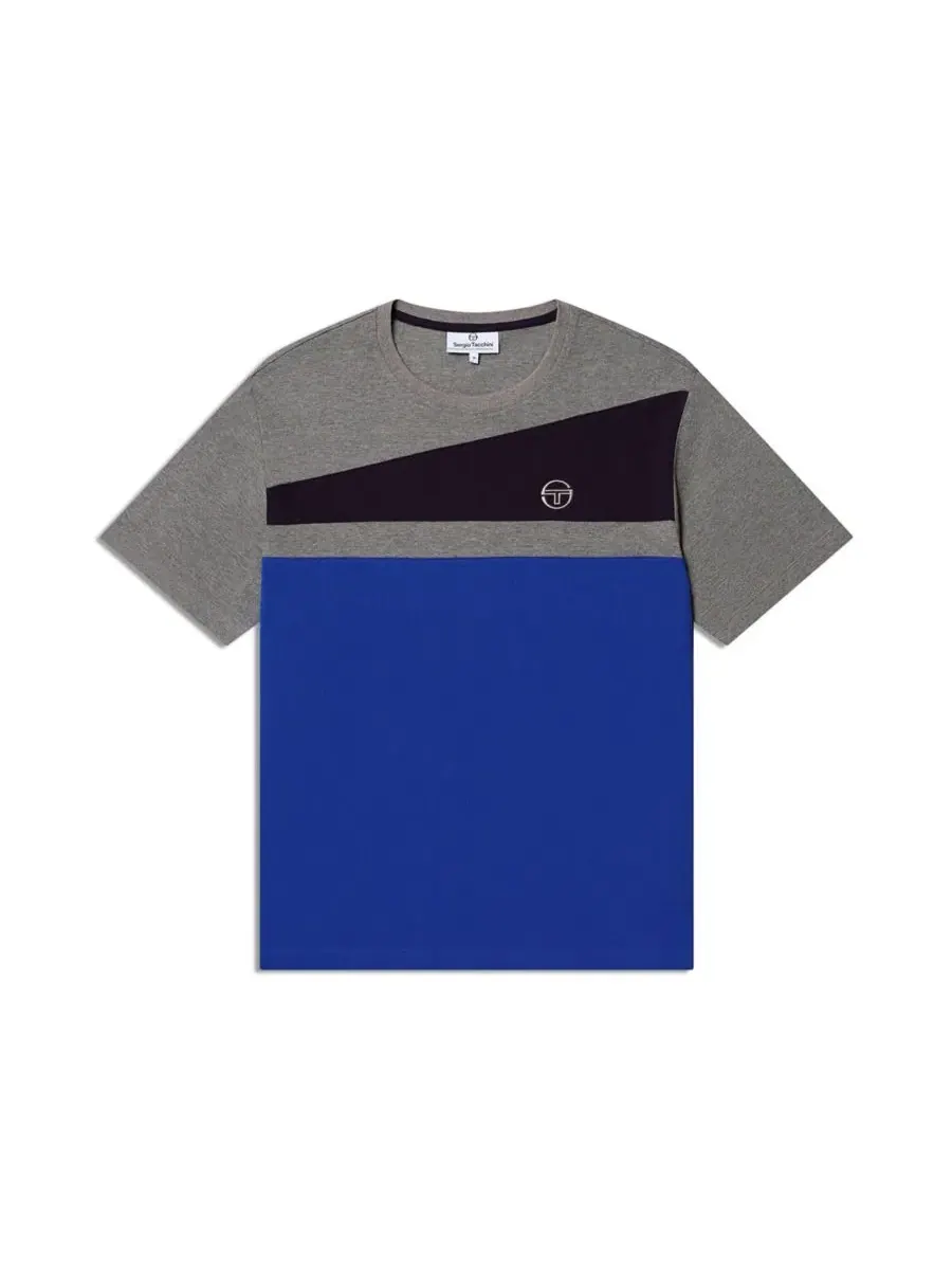Футболка из хлопкового пике с цветовым блоком Affilato Fashion Sergio Tacchini, Deep Ultramarine — изображение 5 из 5