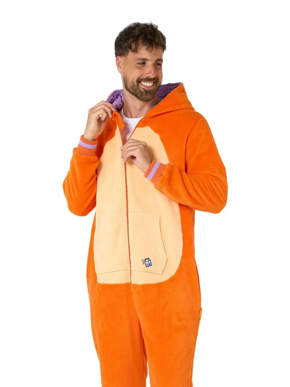 Комбинезон-пижама с капюшоном Otter Onesie OppoSuits — изображение 2 из 9, оранжевый