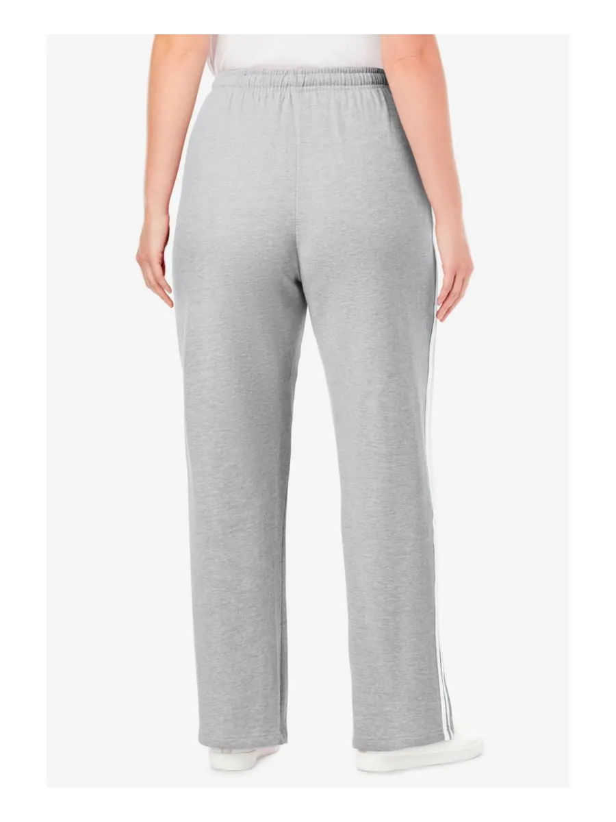 Спортивные штаны Plus Size Within из флиса с боковыми полосками, надеваемые через голову Woman — изображение 2 из 3