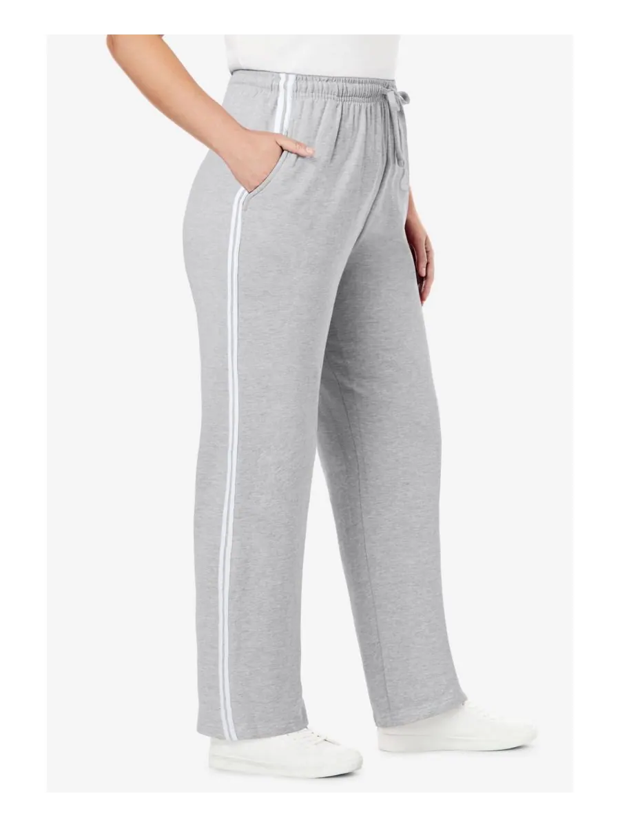 Спортивные штаны Plus Size Within из флиса с боковыми полосками, надеваемые через голову Woman — изображение 3 из 3
