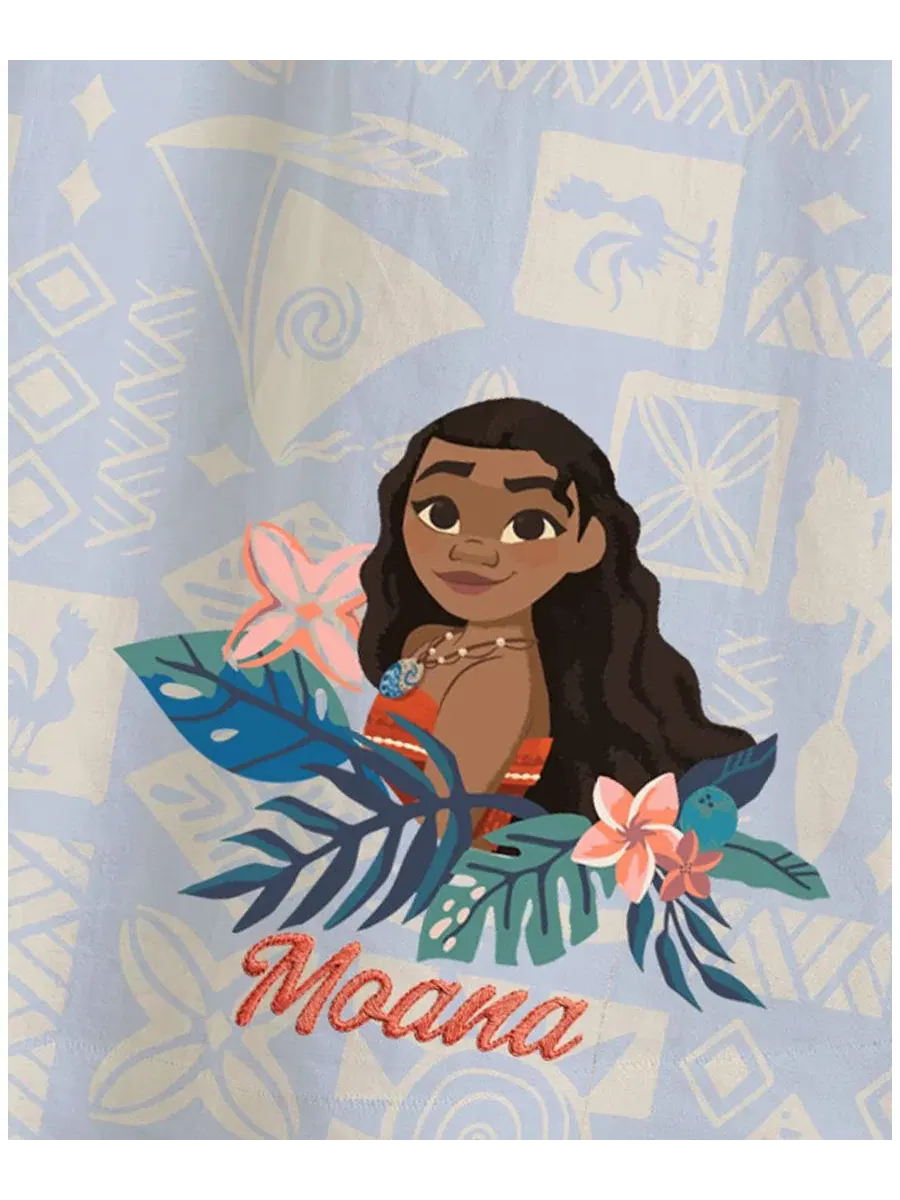 Платье без рукавов с вышивкой Moana Disney — изображение 3 из 3, синий