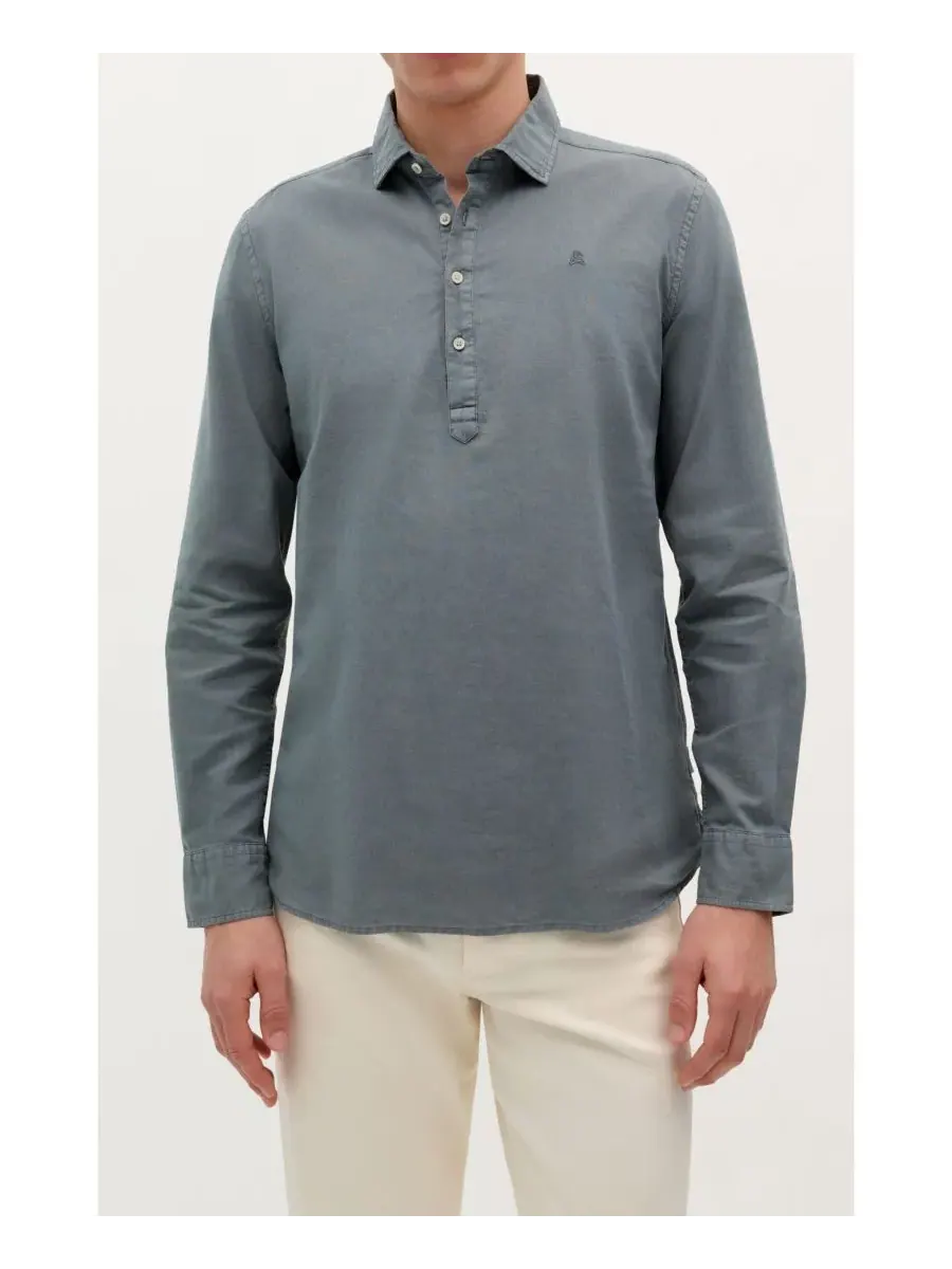Мужская рубашка New Polera Colors Scalpers — изображение 1 из 3, темный хаки