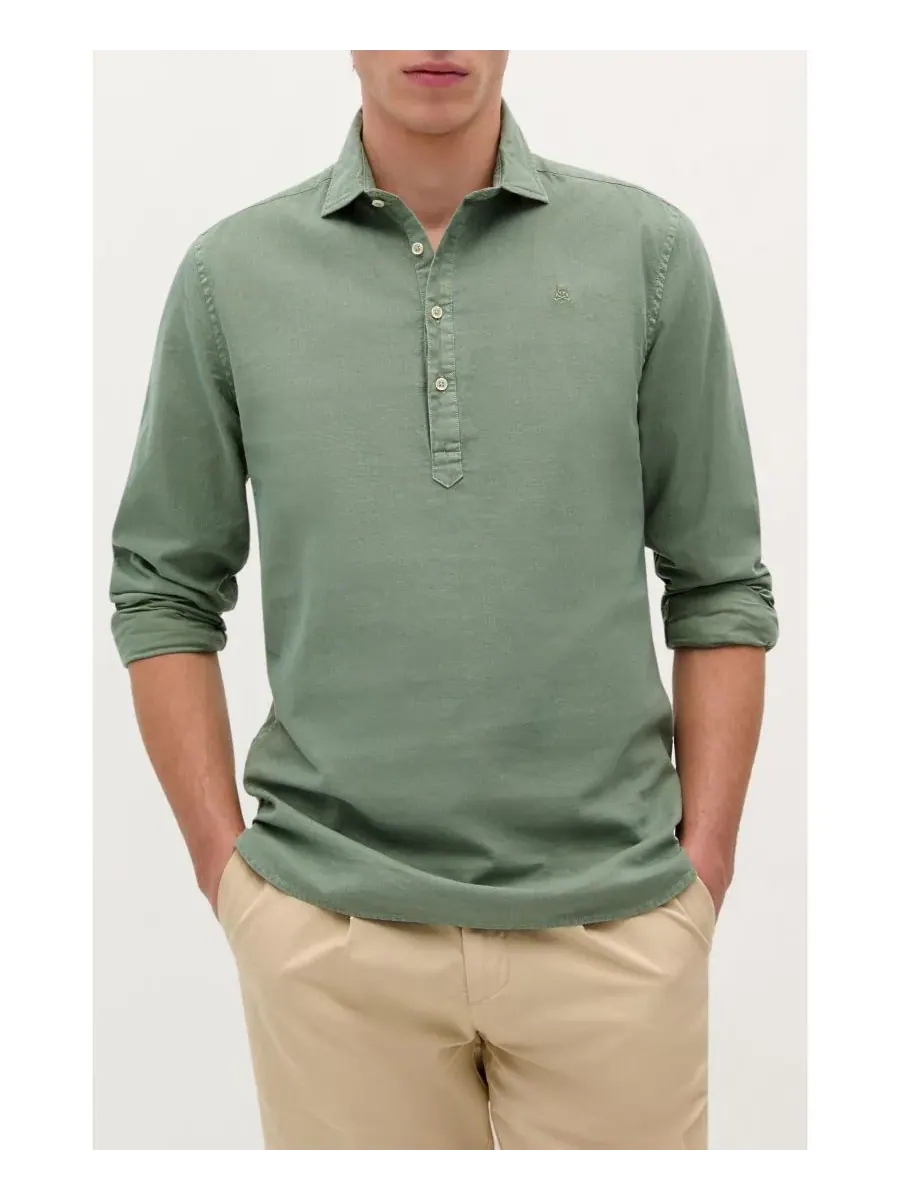 Мужская рубашка New Polera Colors Scalpers — изображение 1 из 3, светлый зеленый