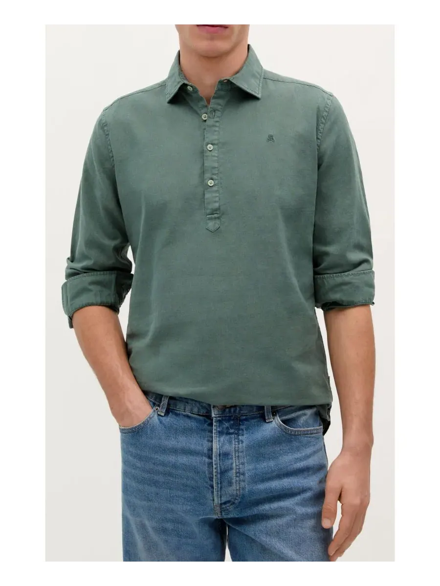 Мужская рубашка New Polera Colors Scalpers — изображение 1 из 3, зеленый