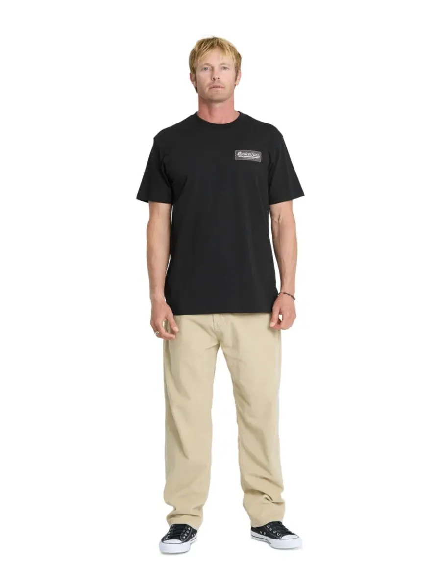 Футболка с коротким рукавом Oldie Crewneck Quiksilver — изображение 2 из 4, черный