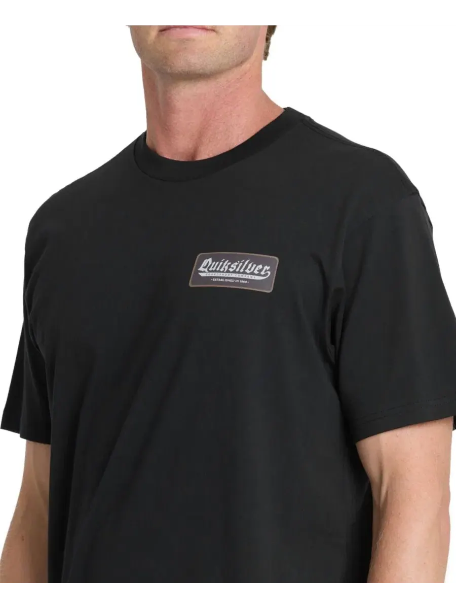 Футболка с коротким рукавом Oldie Crewneck Quiksilver — изображение 4 из 4, черный