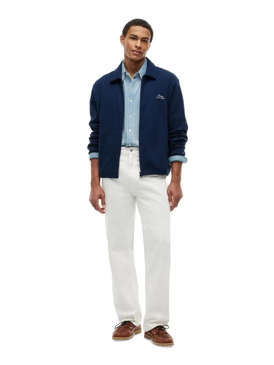 Джинсы прямого кроя River Relaxed-Fit Tommy Hilfiger — изображение 2 из 4, белый