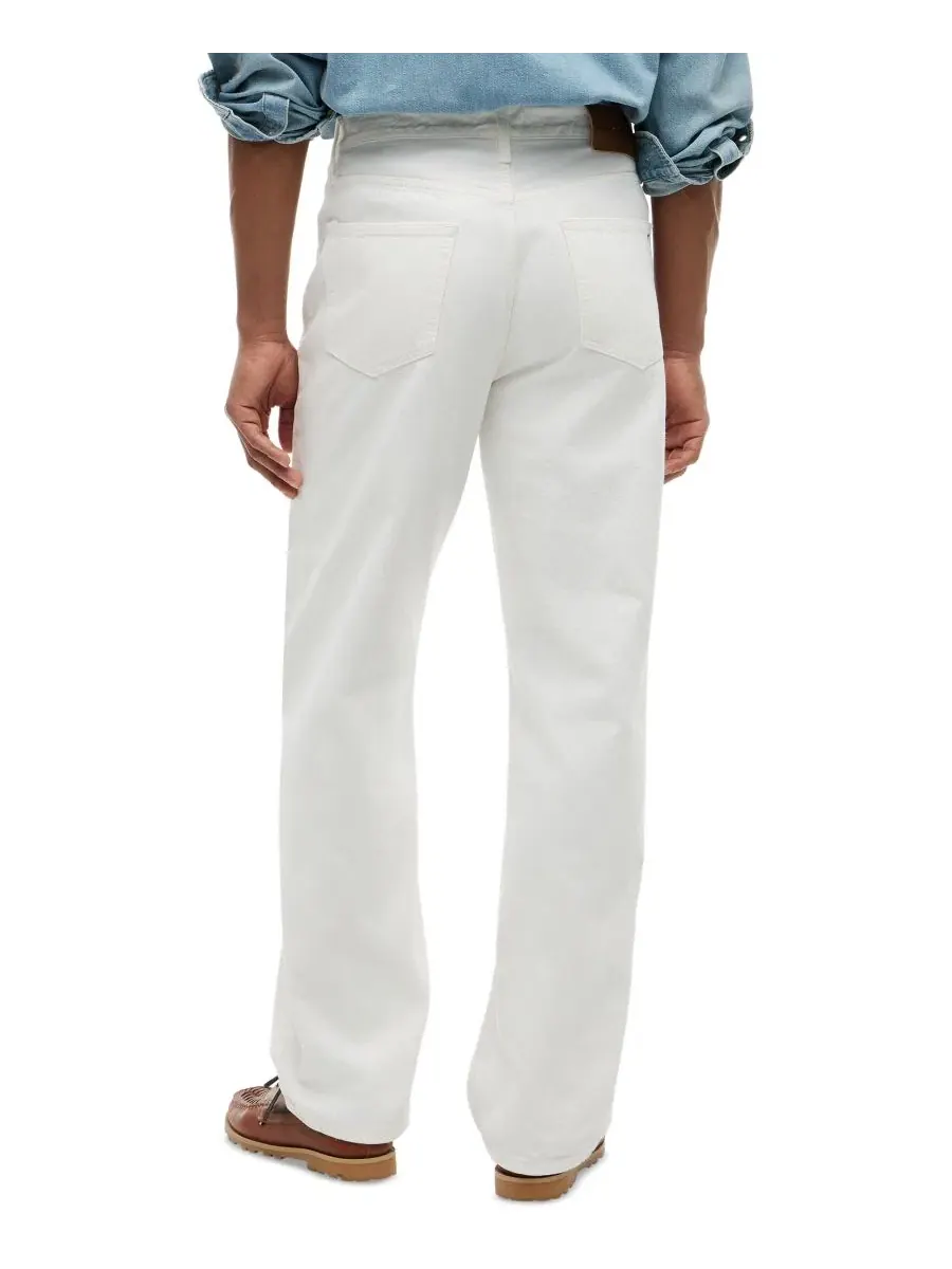 Джинсы прямого кроя River Relaxed-Fit Tommy Hilfiger — изображение 4 из 4, белый