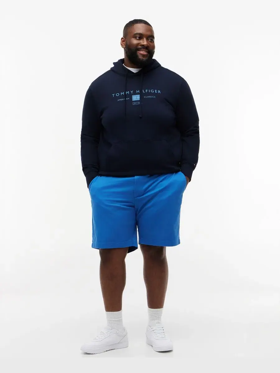 Мужские шорты Big Denton Essential Twill длиной 9,5 дюймов Tommy Hilfiger — изображение 2 из 4, синий
