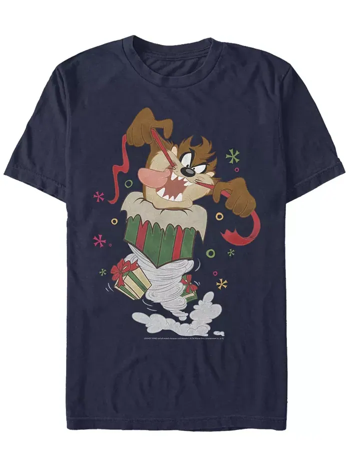 Мужская футболка с коротким рукавом Looney Tunes Ripping Presents Fifth Sun — изображение 1 из 1, темно-синий
