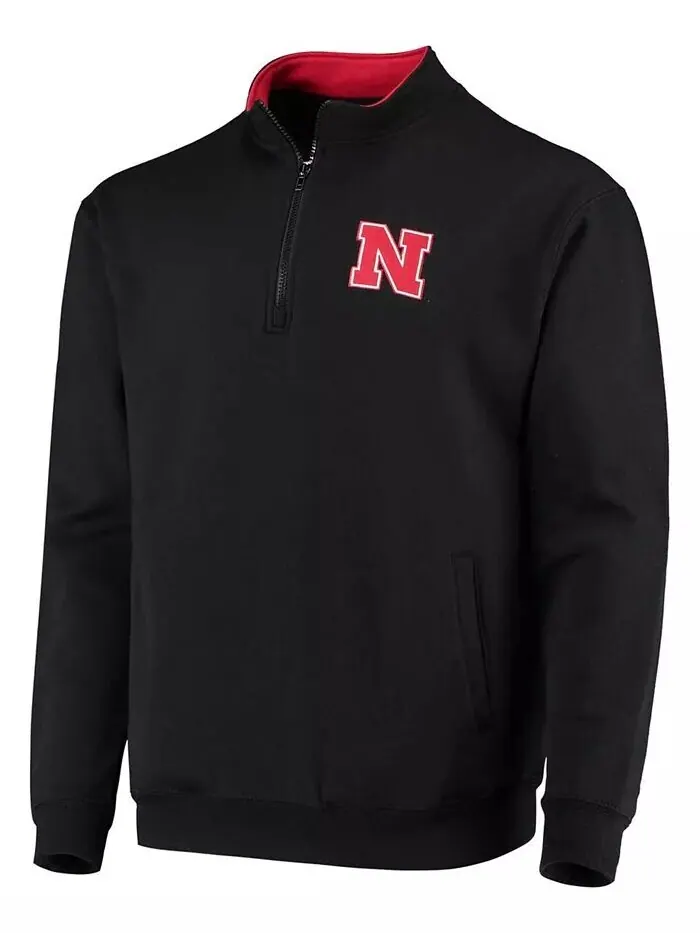 Мужская толстовка Nebraska Huskers Tortugas Logo Quarter-Zip Colosseum — изображение 5 из 7, темно-серый