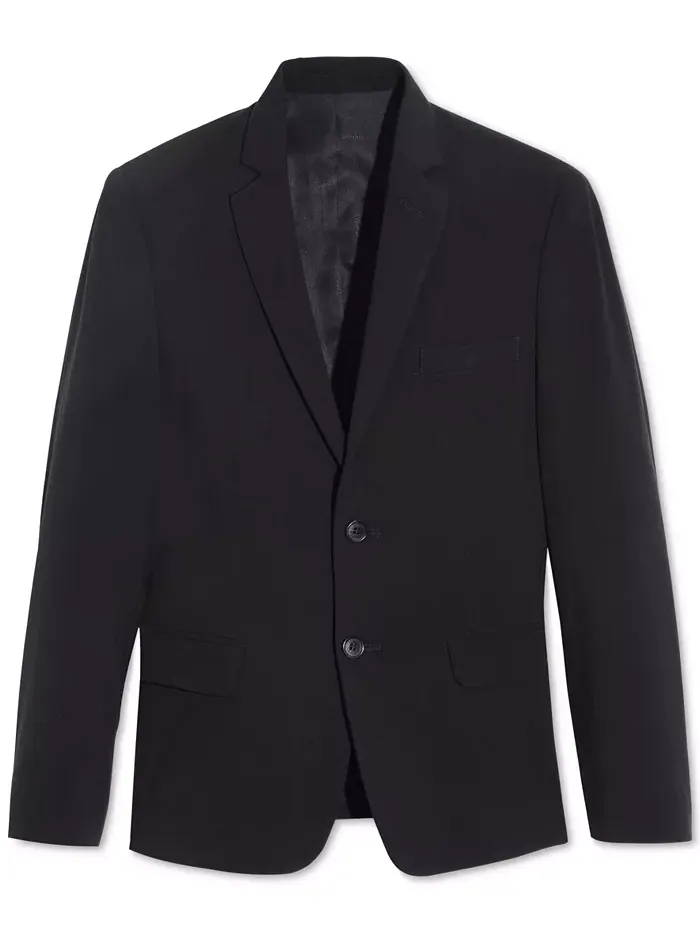 Куртка Slim Fit Stretch для костюма, большие размеры Calvin Klein — изображение 2 из 8, черный