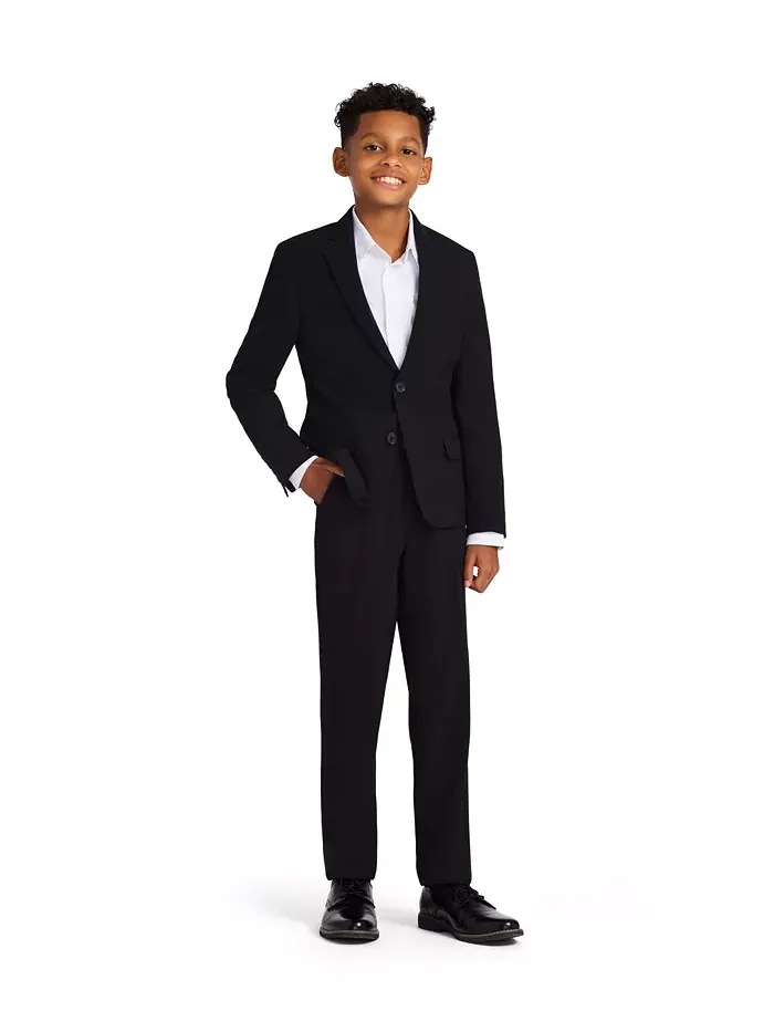 Куртка Slim Fit Stretch для костюма, большие размеры Calvin Klein — изображение 3 из 8, черный