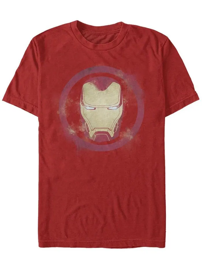 Мужская футболка с короткими рукавами и логотипом Iron Man Fifth Sun — изображение 1 из 1, красный
