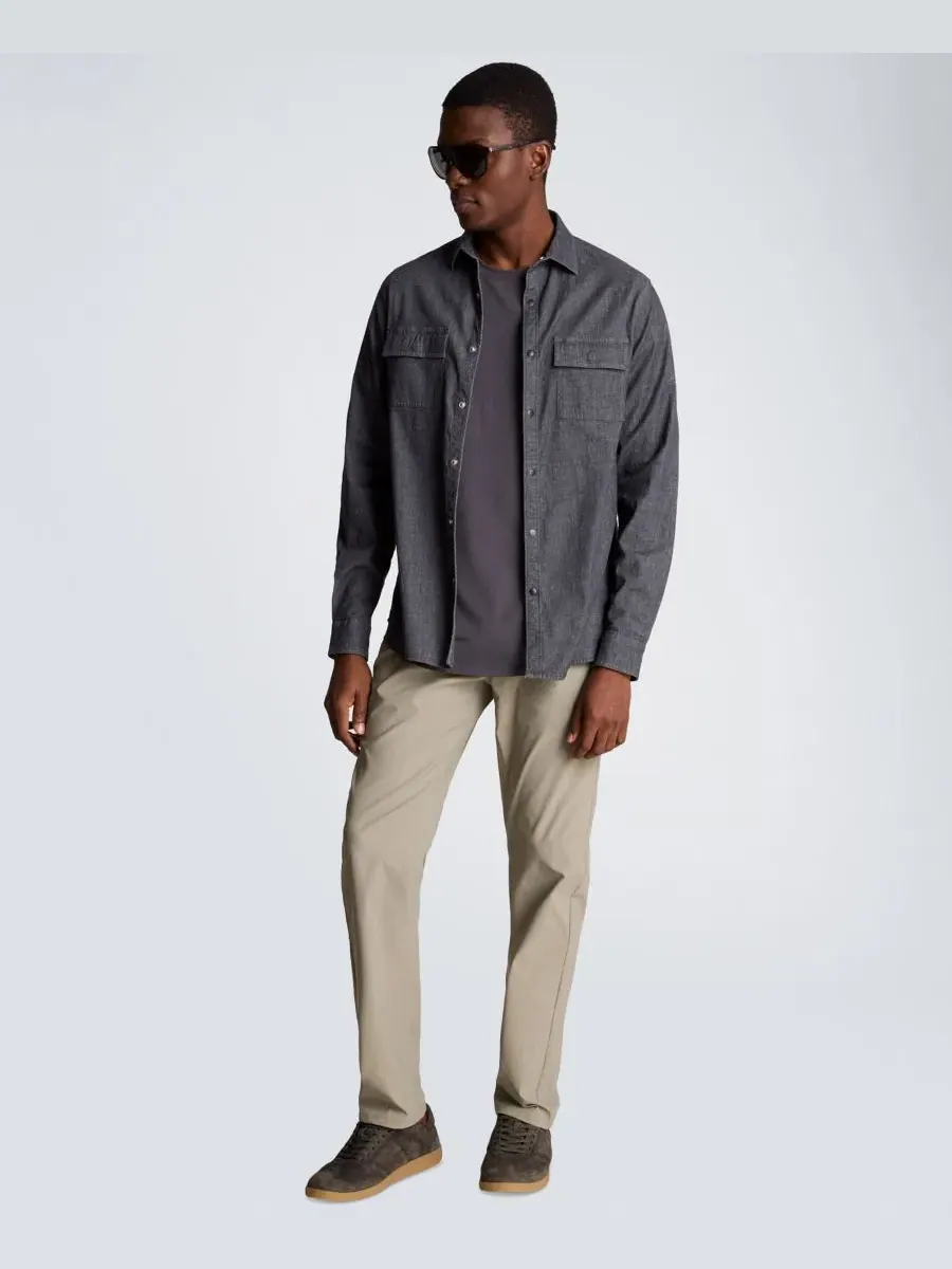 Мужская футболка с круглым вырезом и короткими рукавами Kenneth Cole — изображение 2 из 6, темно-серый