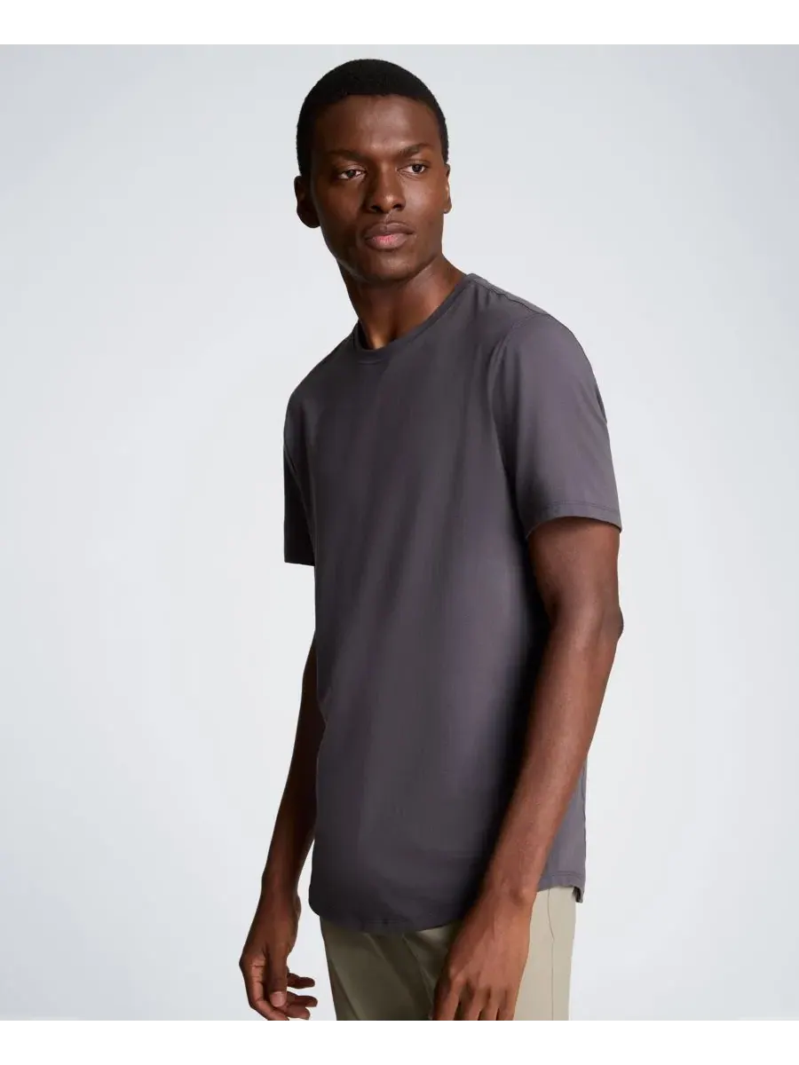 Мужская футболка с круглым вырезом и короткими рукавами Kenneth Cole — изображение 4 из 6, темно-серый