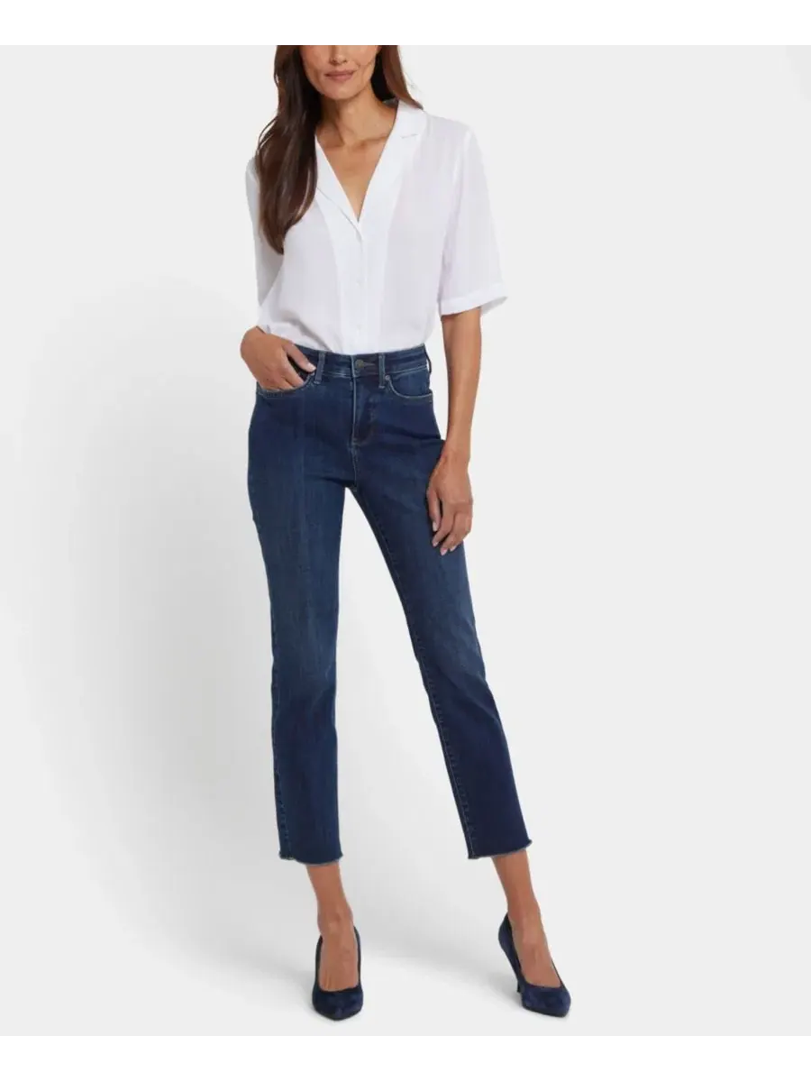 Укороченные джинсы Petite Sheri Slim с подвернутыми манжетами и технологией Lift Tuck Nydj