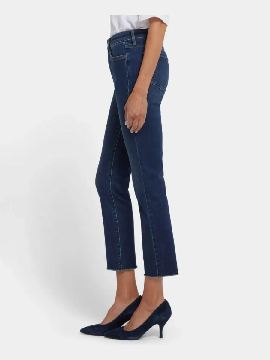 Укороченные джинсы Petite Sheri Slim с подвернутыми манжетами и технологией Lift Tuck Nydj — изображение 3 из 5, сапфир лувра
