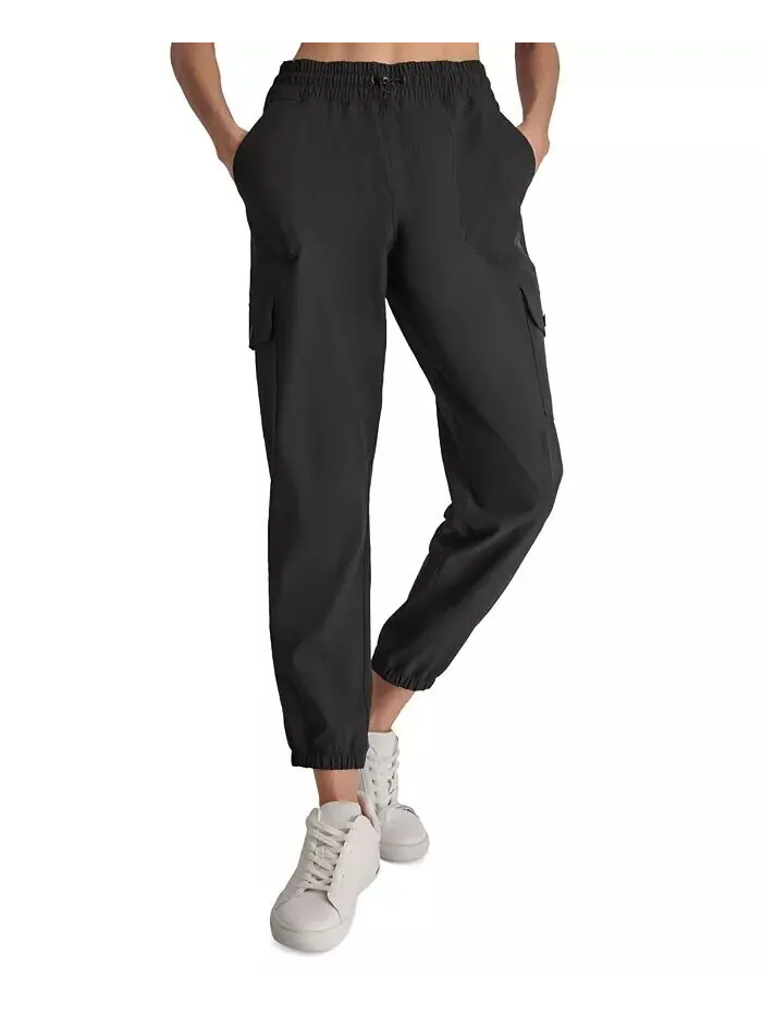 Женские брюки-карго с завязками на талии DKNY