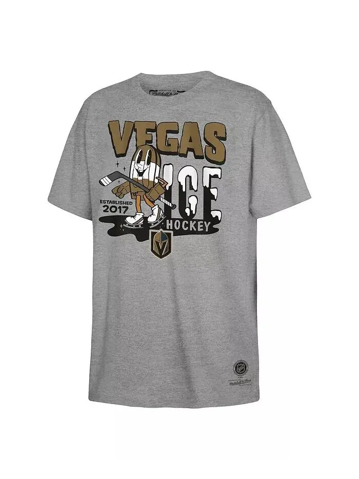 Серая футболка с мороженым для мальчиков и девочек Vegas Golden Knights Mitchell & Ness — серый
