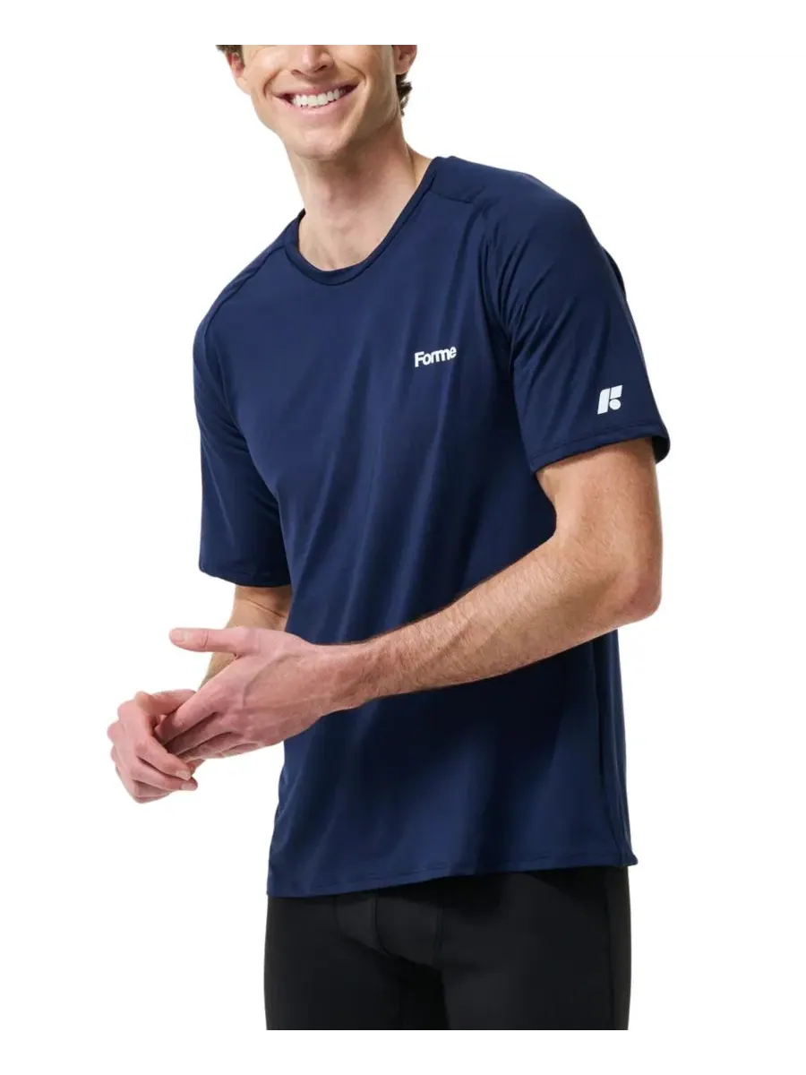 Футболка с коррекцией осанки Recovery Tee Forme — синий