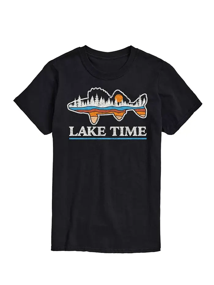 Мужская футболка с коротким рукавом Lake Time Airwaves — изображение 1 из 3, черный