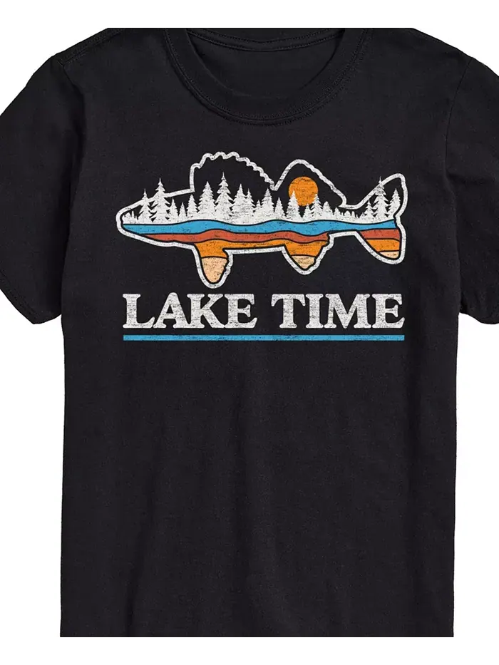 Мужская футболка с коротким рукавом Lake Time Airwaves — изображение 3 из 3, черный