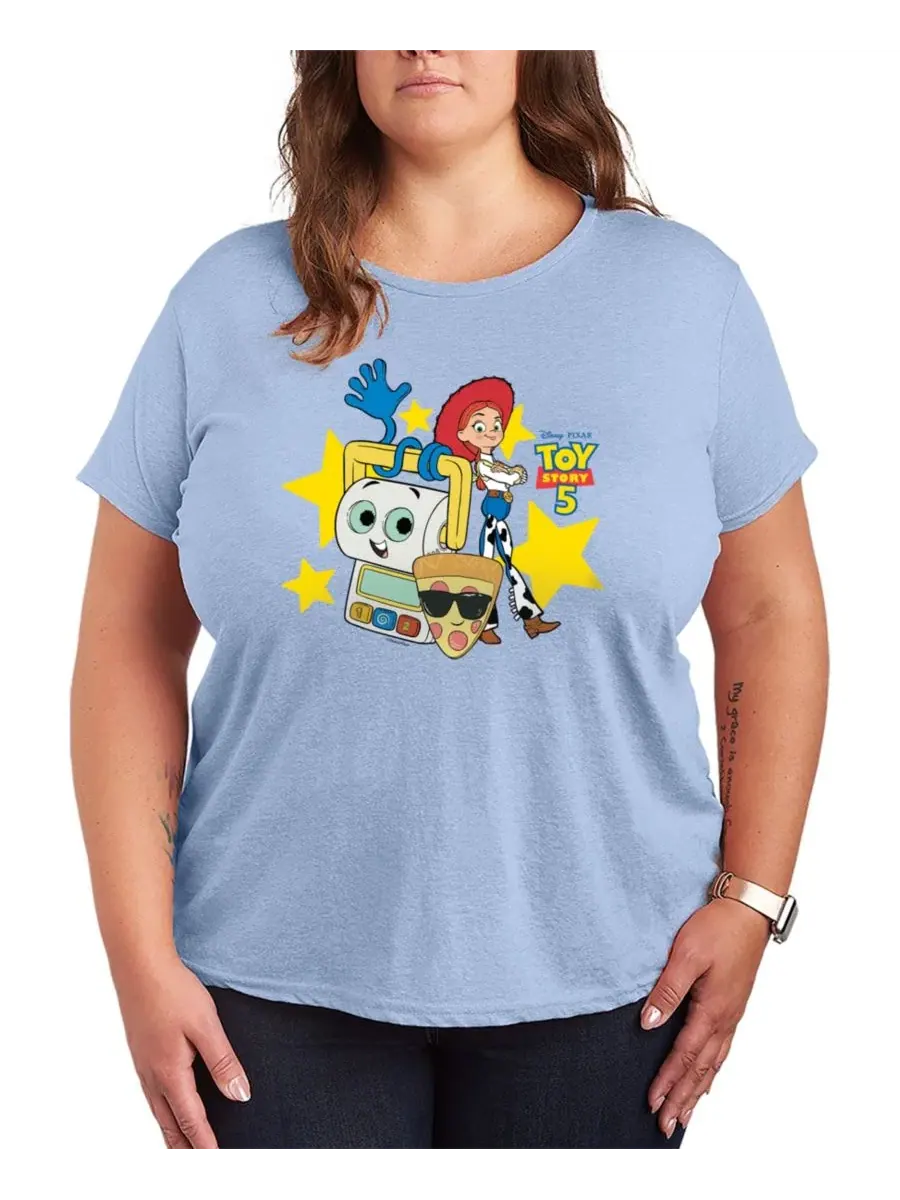 Футболка с принтом Toy Story 5 Plus Size Hybrid Apparel — изображение 1 из 3, синий