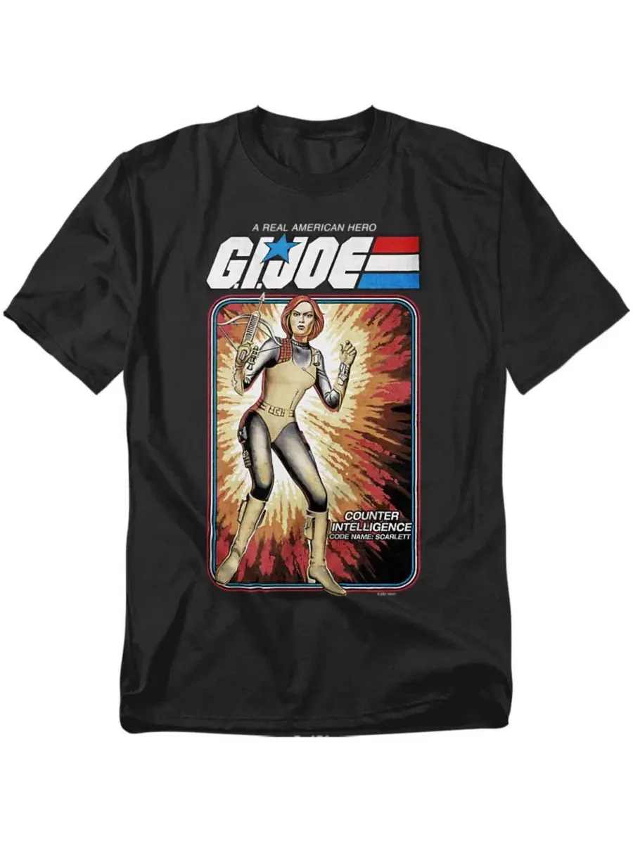 Футболка с длинным рукавом G.I. Joe Scarlett Card Logovision — изображение 1 из 3, черный