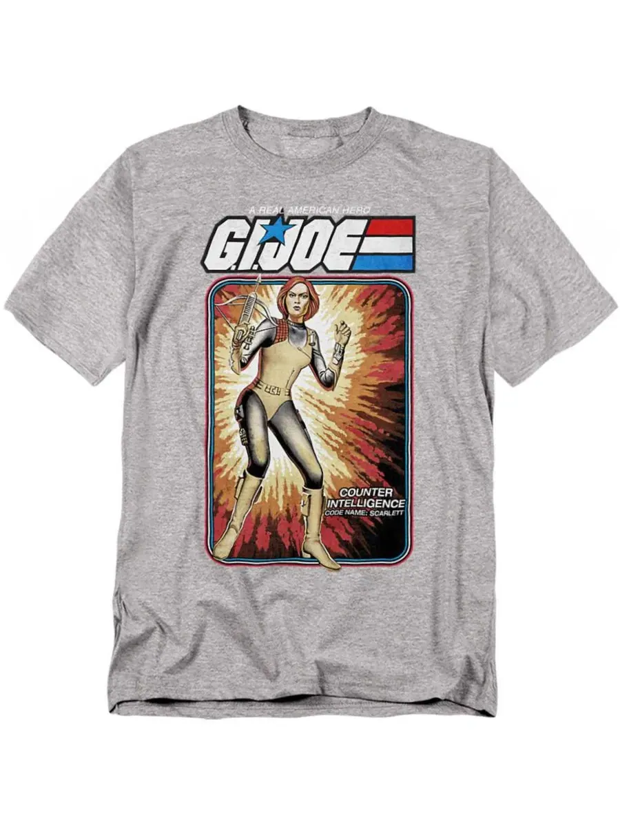 Футболка с длинным рукавом G.I. Joe Scarlett Card Logovision — изображение 1 из 3, приглушенный