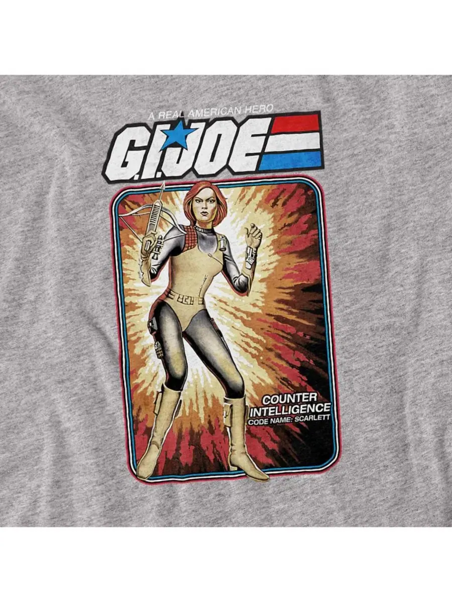 Футболка с длинным рукавом G.I. Joe Scarlett Card Logovision — изображение 2 из 3, приглушенный