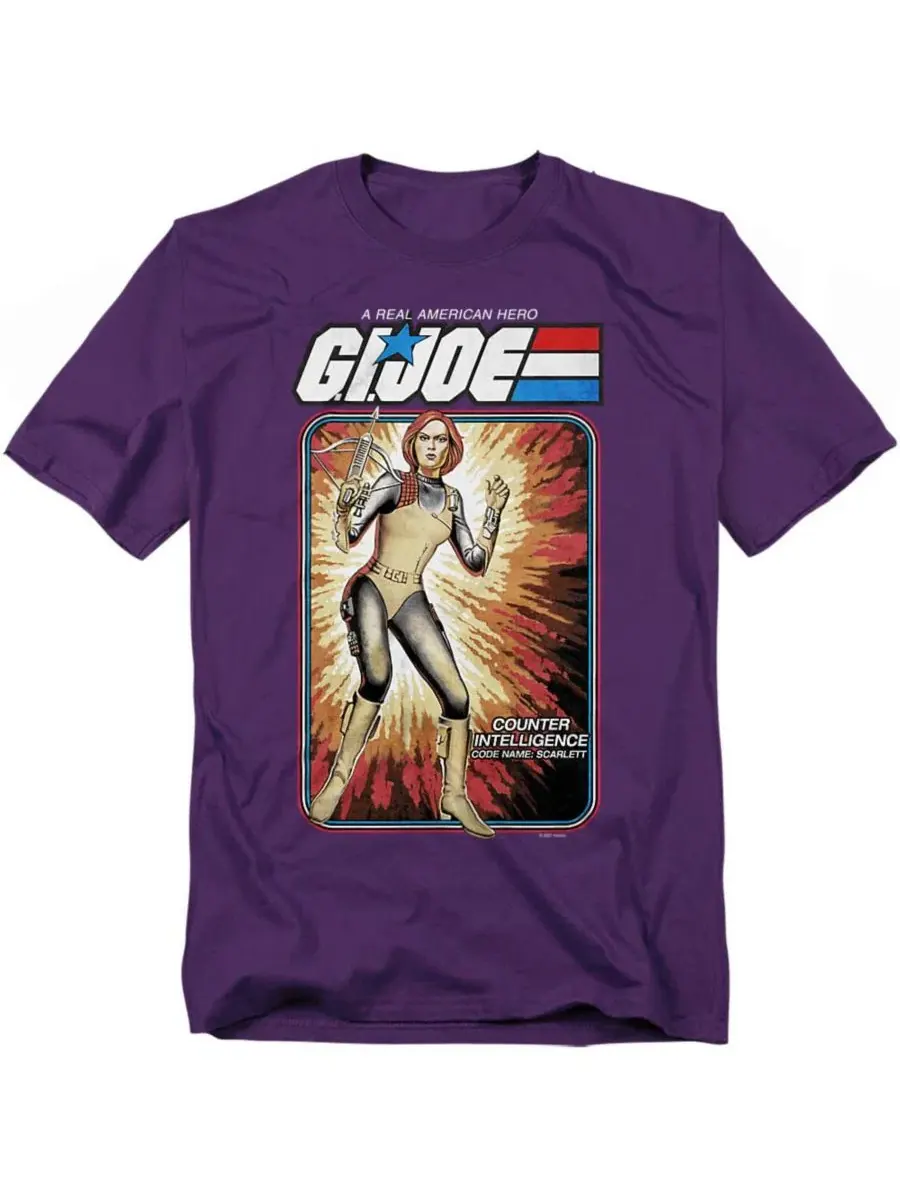 Футболка с длинным рукавом G.I. Joe Scarlett Card Logovision — изображение 1 из 3, фиолетовый