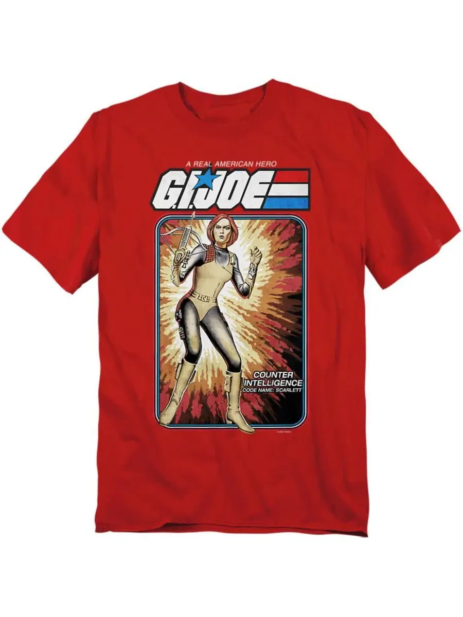 Футболка с принтом G.I. Joe Scarlett Card Logovision — изображение 1 из 3, красный