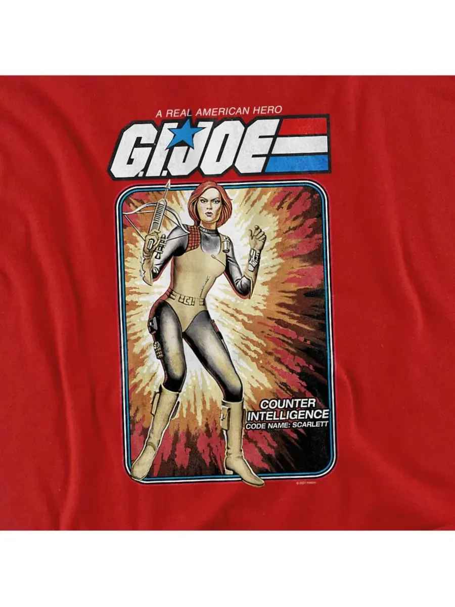 Футболка с принтом G.I. Joe Scarlett Card Logovision — изображение 2 из 3, красный