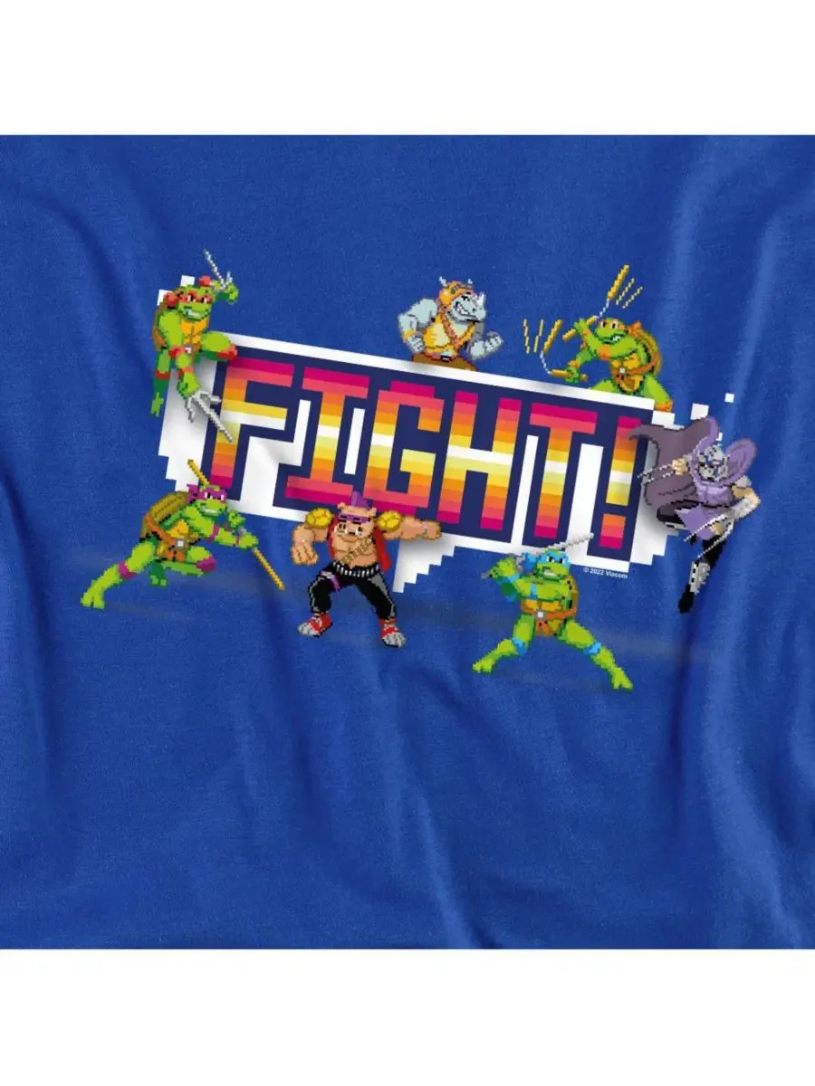 Футболка с длинным рукавом TMNT Arcade Fight Logovision — изображение 2 из 3, синий