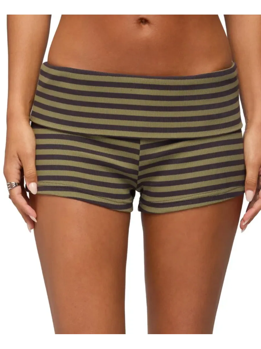 Шорты с отворотом Jody Striped Edikted