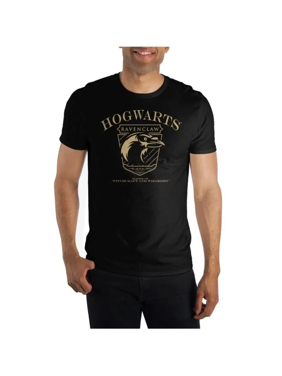 Футболка с принтом Ravenclaw Hogwarts House Harry Potter — изображение 1 из 4, черный