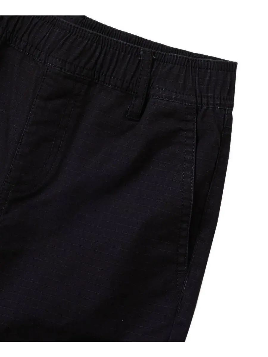 Штаны карго с усиленными коленями Boys Iron Knee Woven Cargo Pants Lands' End — изображение 3 из 3, черный