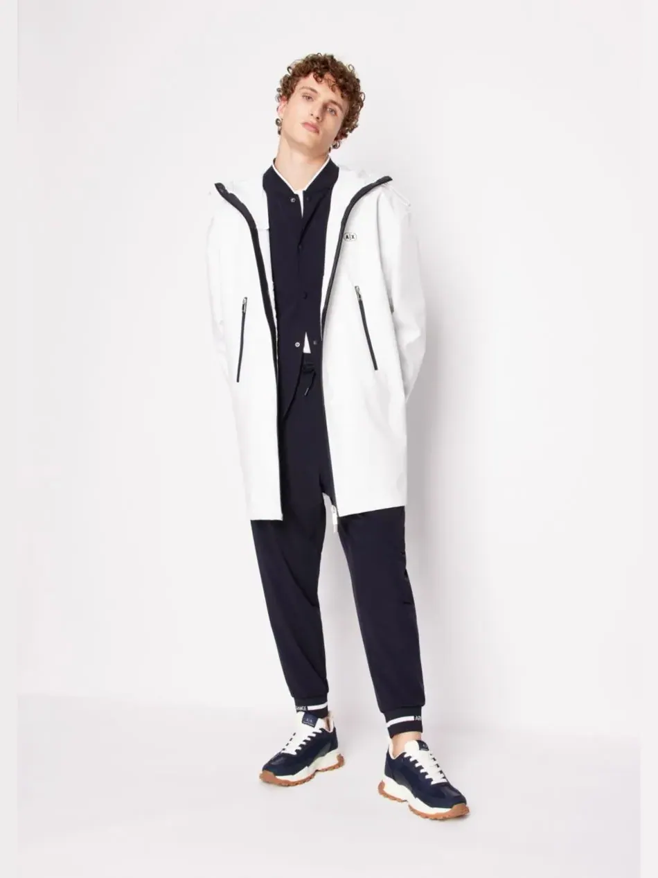 Мужские эластичные брюки-джоггеры карго A|X Armani Exchange — изображение 2 из 6, глубокий темно-синий