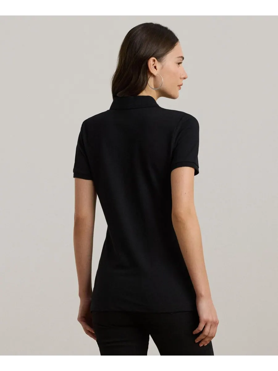Рубашка-поло из пике, размеры PXS-XXL Lauren Ralph Lauren — изображение 4 из 5, черный
