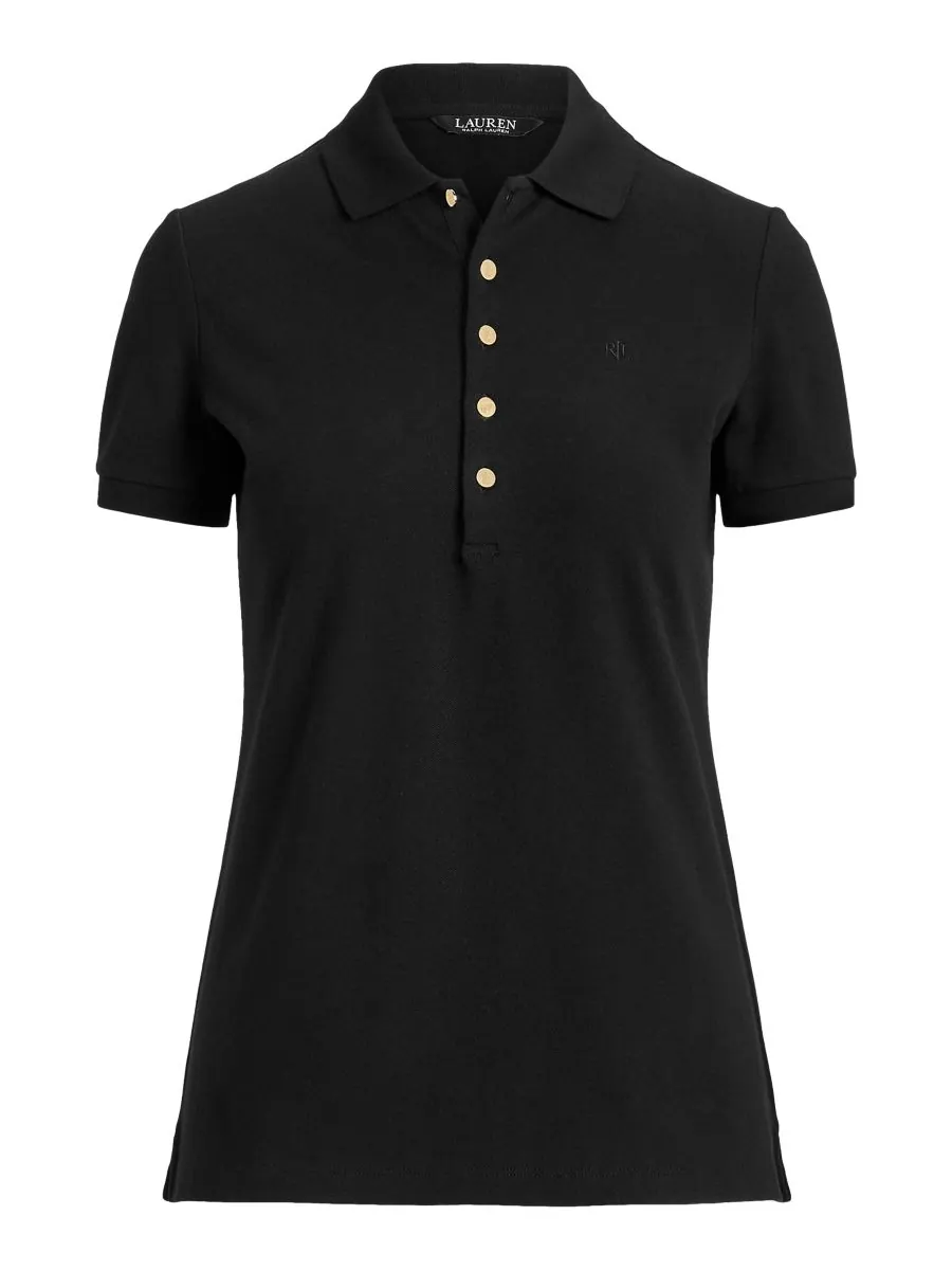 Рубашка-поло из пике, размеры PXS-XXL Lauren Ralph Lauren — изображение 5 из 5, черный