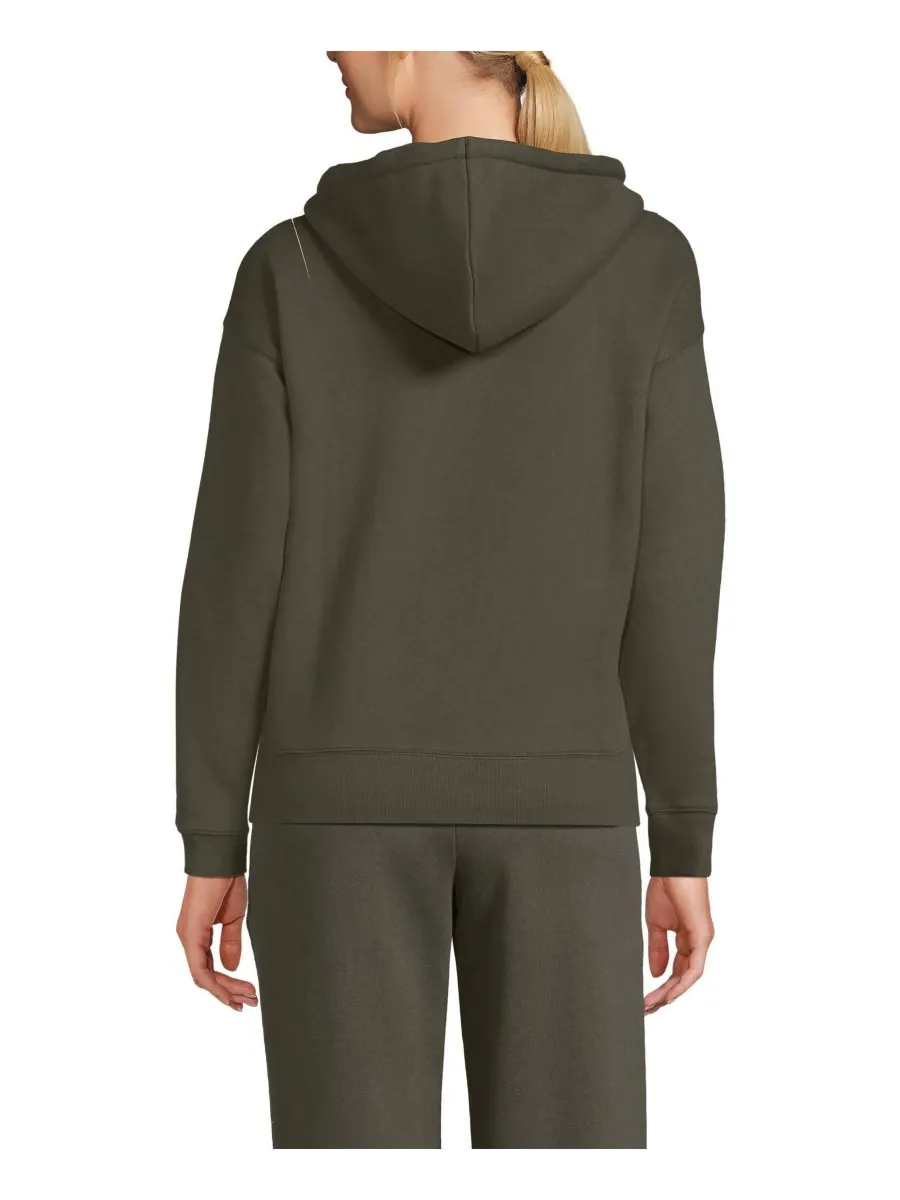 Женская толстовка с капюшоном Serious Sweats Lands' End — изображение 2 из 3, зеленый