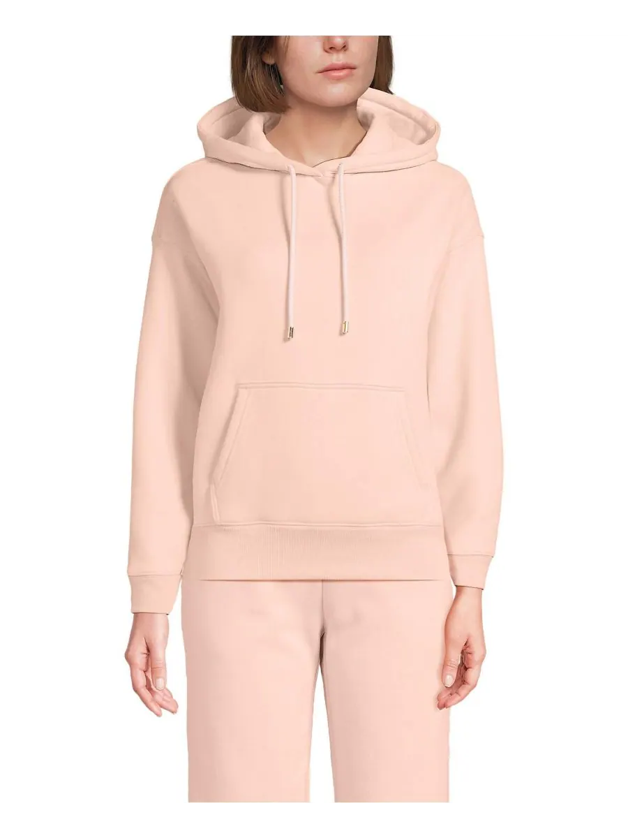 Женская толстовка с капюшоном Serious Sweats Lands' End — изображение 1 из 3, розовый