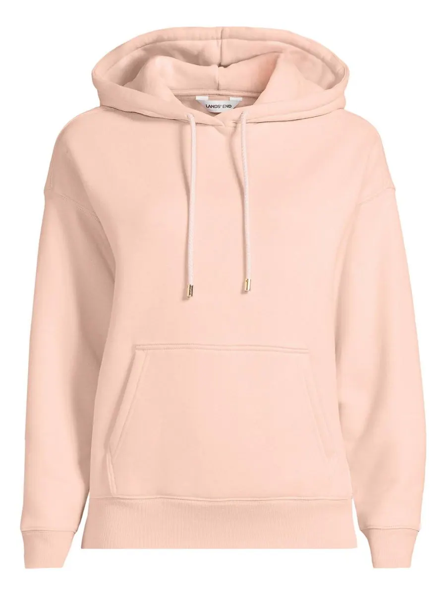 Женская толстовка с капюшоном Serious Sweats Lands' End — изображение 3 из 3, розовый