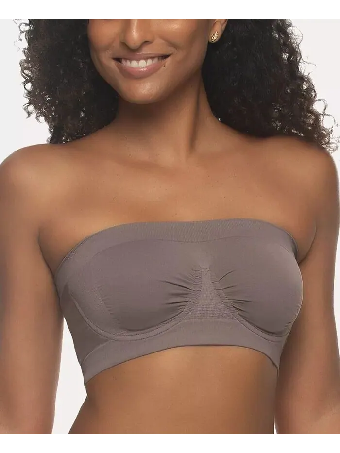 Бюстгальтер бандо Body Smooth Seamless на косточках Paramour — изображение 1 из 2, серый