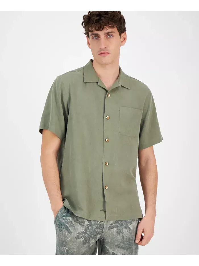 Мужская шелковая рубашка с коротким рукавом Al Fresco Tropics Tommy Bahama