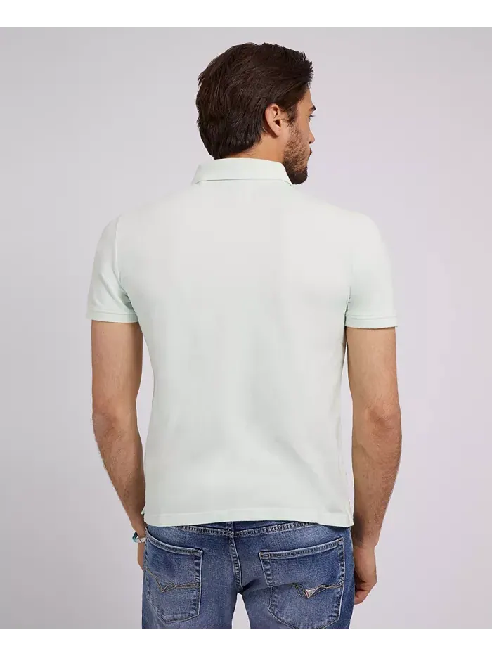 Мужская стираная рубашка поло GUESS — изображение 2 из 4, серый